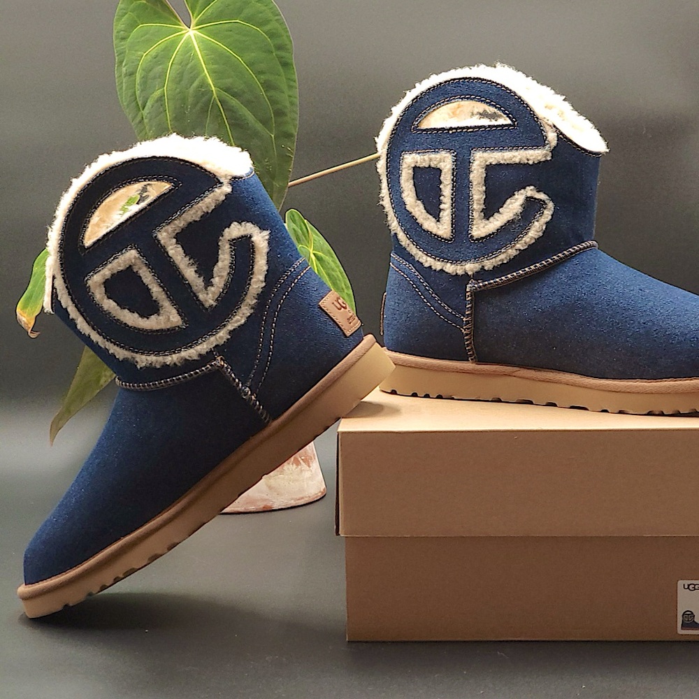 UGGxTelfar logo mini cutout denim. NWT, box, dustbag. Sold out online.
